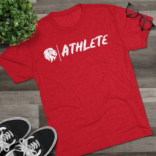 MKT athlete - white lettering Unisex Tri-Blend Crew Tee