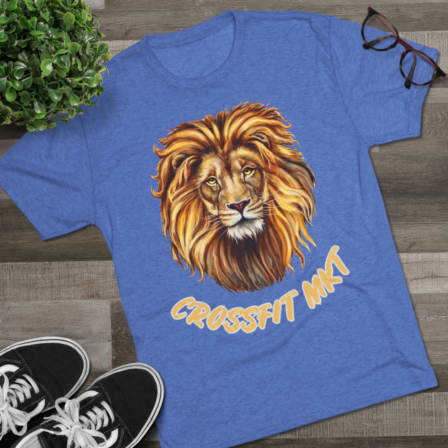 Wild Lion Unisex Tri-Blend Crew Tee