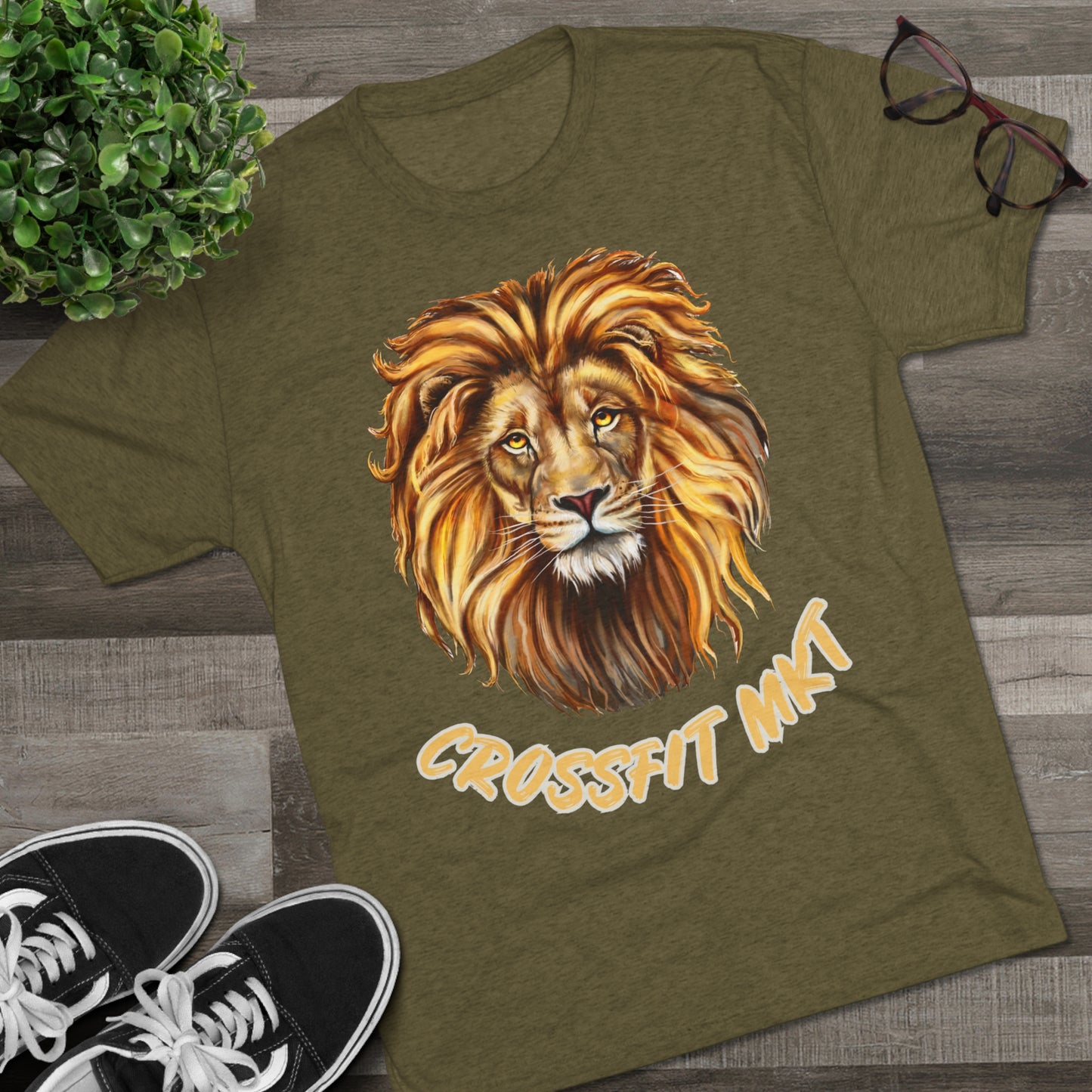 Wild Lion Unisex Tri-Blend Crew Tee